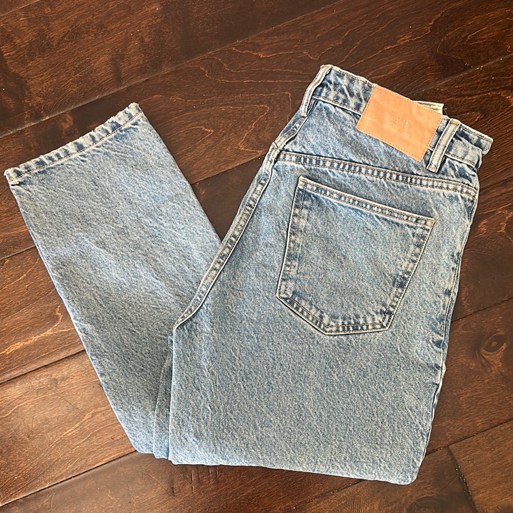 Zara Light Blue Straight Jeans